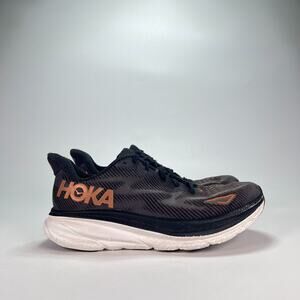 Hoka Clifton 9 Black Rose Gold Running Shoes 1127896 BCPPR Women's Size 8.5B